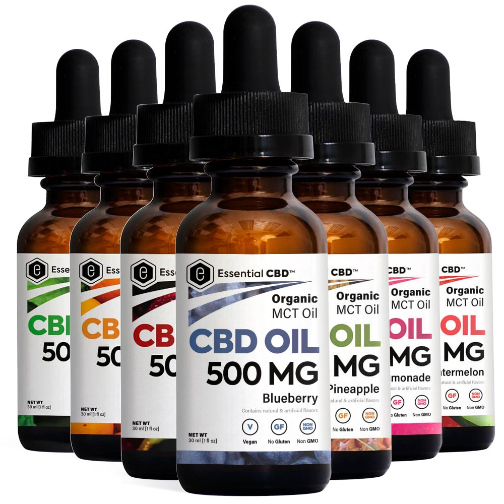 Essential-CBD-Flavored-Tinctures-Pack-500mg